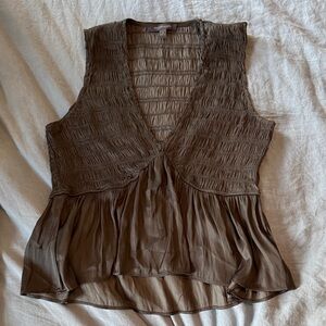 Women's Sleeveless grey Top